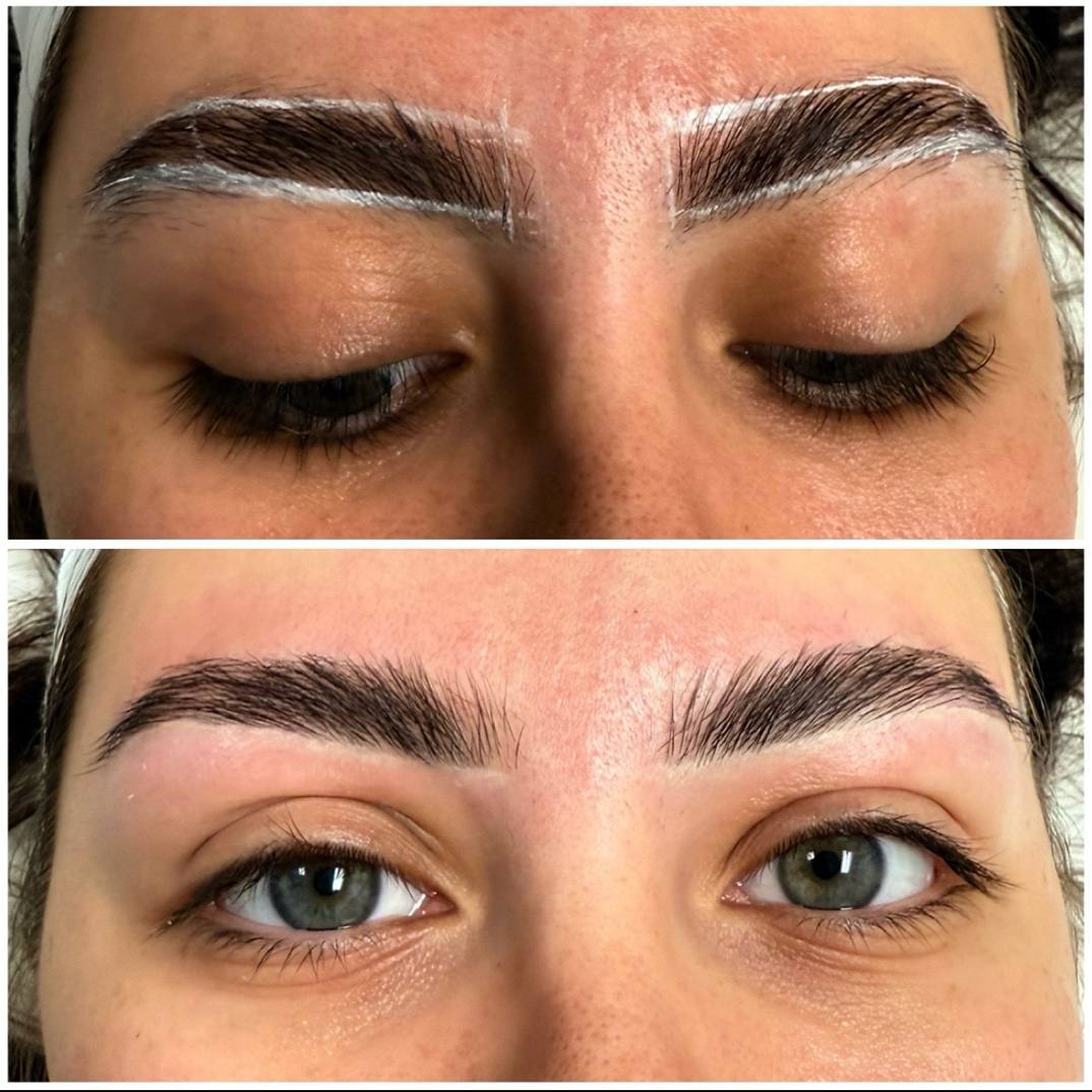 Brow lamination after results San Diego esthetician